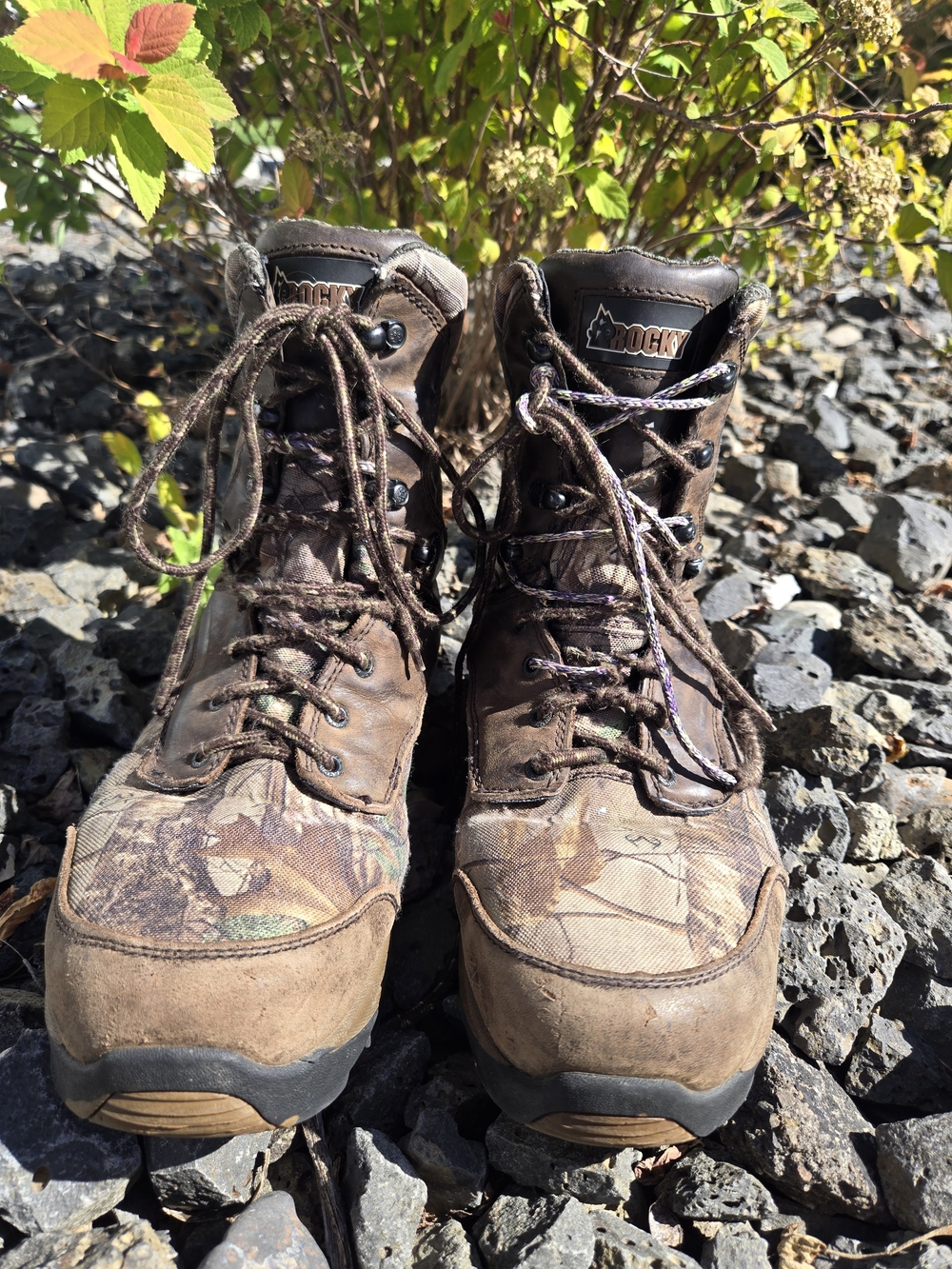 Rocky Men’s Brown Camo Waterproof Hunting Boots